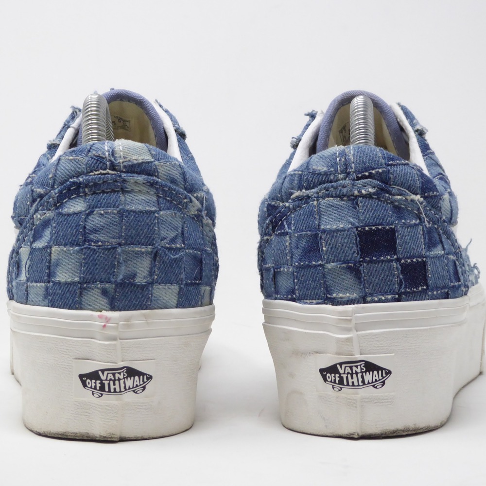 Vans Old Skool Stackform Platform Denim Checkerbo… - image 4